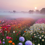 **

A vibrant, multimodal art installation featuring a field of flowers with faint, fragrant mist swirling around. Gentle lighting enhances the textures. Add subtle sound waves visually represented in the air. Soft focus, dreamlike atmosphere. Evoke a sense of wonder and discovery.

**