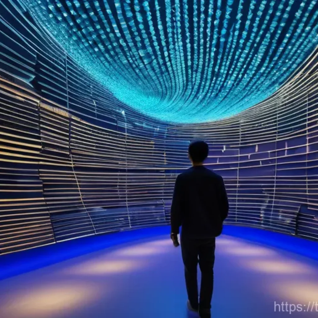 다감각 예술 경험 디자인의 참여 방법 - A multi-sensory art exhibition in a large, modern gallery space in Bangkok. The main installation fe...