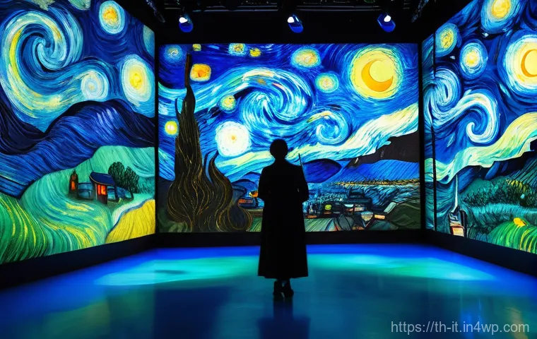 다감각 예술 경험 디자인의 컬래보레이션 사례 - **Immersive Digital Painting Experience:** "A breathtaking, immersive digital art exhibition, remini...