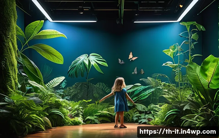 다감각 예술 경험 디자인에서의 데이터 활용 - **Immersive Amazon Rainforest Experience:**
A vibrant, multi-sensory immersive art exhibition si...