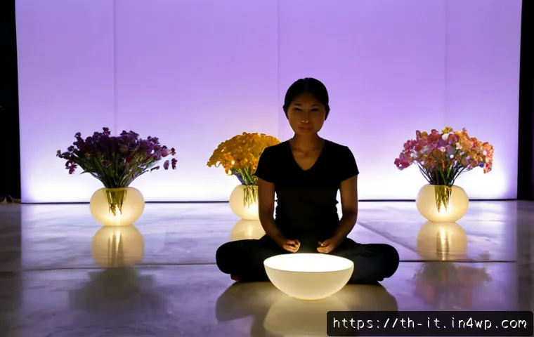 Home 29 다감각 예술 경험 디자인의 영향력 있는 예술가 - Photorealistic contemporary Thai installation artist in a spacious Bangkok gallery, carefully arrang...